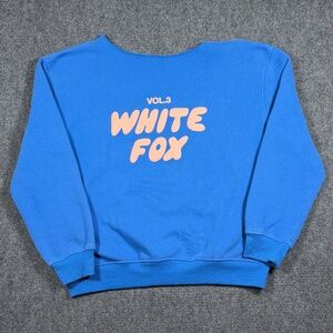 White Fox Offstage Volume 3 Azure Blue Oversized Sweatshirt Large/XL 0323